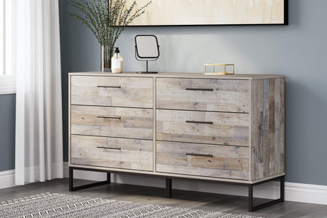 Neilsville Whitewash Casual Dresser front view