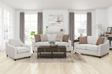 Christine 3-piece beige upholstered sofa set main view