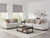 Christine 2-Piece Upholstered Sloped Arm Sofa Set Beige main view
