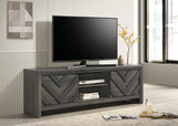 Valor Gray TV Stand front view