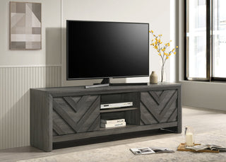 Valor Gray TV Stand front view