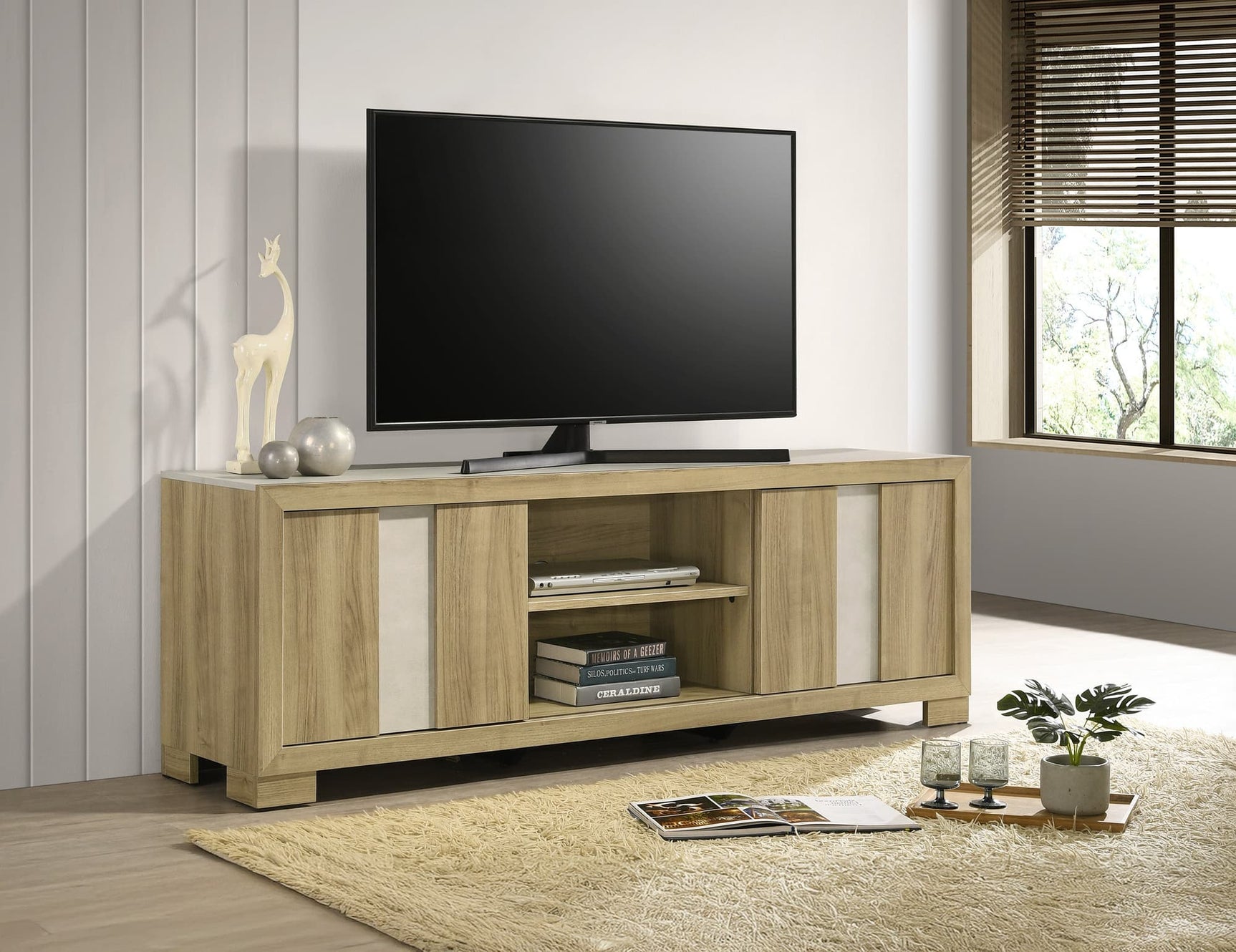 Rangley Driftwood TV Stand front view