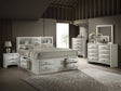 Emily White Storage Platform Bedroom Set bed main view