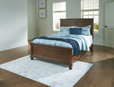 Danabrin Brown Full Panel Bed front view
