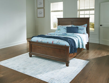 Danabrin Brown Full Panel Bed front view