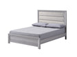 Adelaide Drift Gray Upholstered King Panel Bed headboard front view