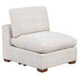 Lakeview Ivory Upholstered Armless Chair front view