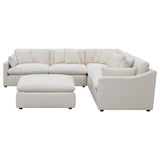 Main view of Hobson 6-Piece Upholstered Modular Sectional Sofa Ivory