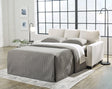 Rannis Snow Chenille Full Sofa Sleeper angled view