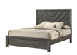Valor Gray Panel Twin Bed front view