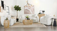 Isabella 3-Piece Faux Sheepskin Upholstered Sofa Set natural tone main view