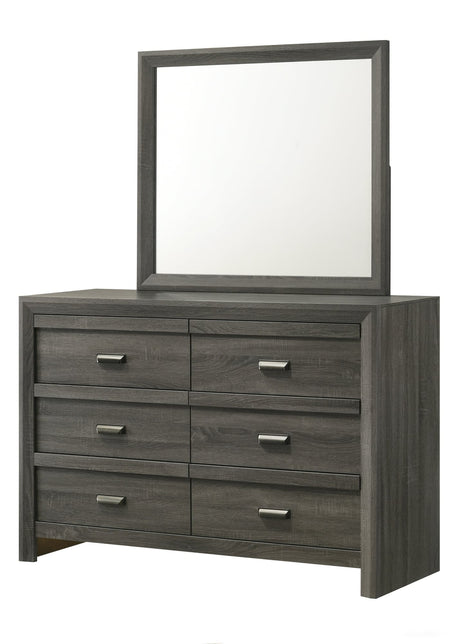 Valor Gray Dresser front view