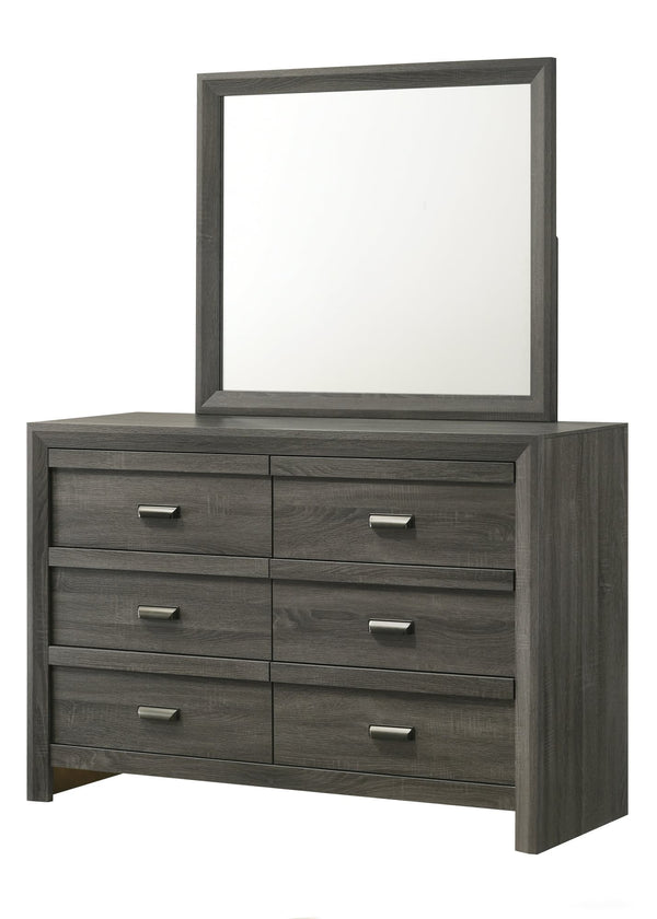 Valor Gray Dresser front view