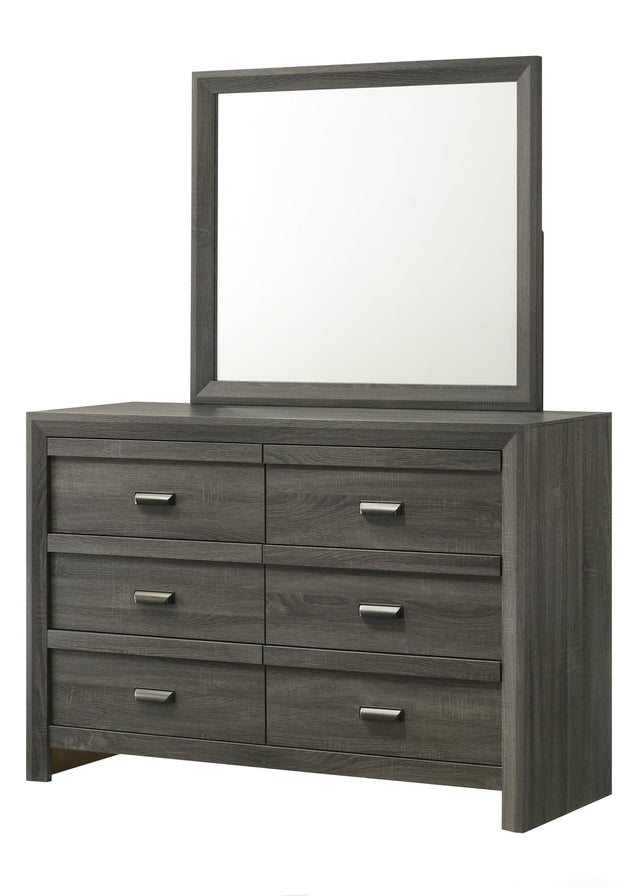 Valor Gray Dresser front view