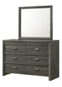 Valor Gray Dresser front view