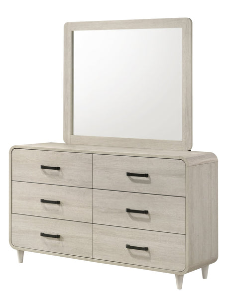Nyomi White Dresser front view