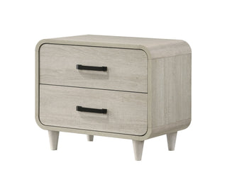 Nyomi White Nightstand front view