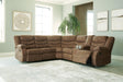 Partymate Brindle 2-Piece Reclining Sectional Sofa front angle