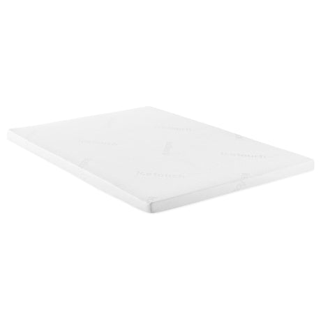 Cascade 3 inch Twin Cool Memory Foam Mattress Topper on white background