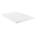 Cascade 3 inch queen cool memory foam mattress topper shown flat