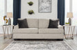 Vayda Pebble Chenille Sofa main front view