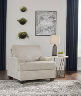 Vayda Pebble Chenille Chair front angle view