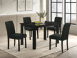 Resia Black Rectangular dining room set main view
