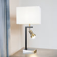 Sito Black and Gold Table Lamp front angle view