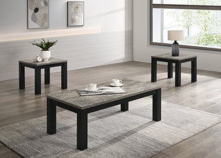 Theo Concrete Coffee Table Set front view