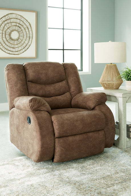 Main view of Partymate Brindle Faux Leather Recliner