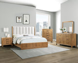 Westcott Natural Upholstered Panel Bedroom Set main view