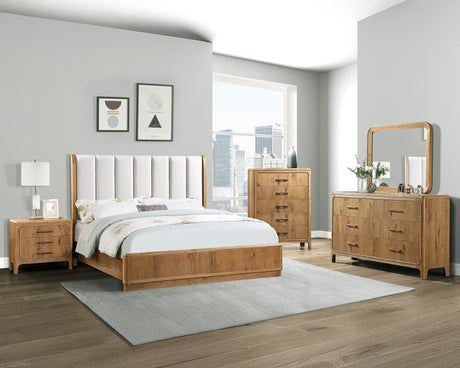 Westcott Natural Upholstered Panel Bedroom Set main view