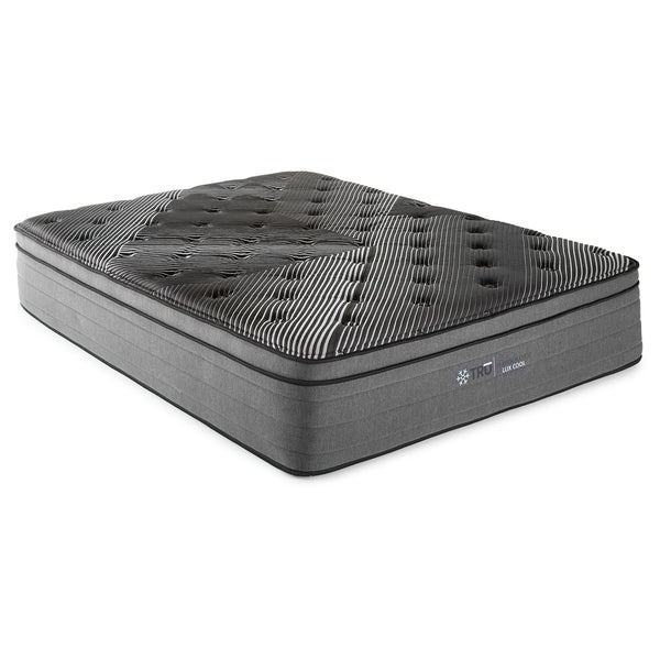 Montlake 15" East King Cool Euro Top Foam Hybrid Mattress showing top view