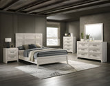 Lorraine Cream Panel Bedroom Set main bed view