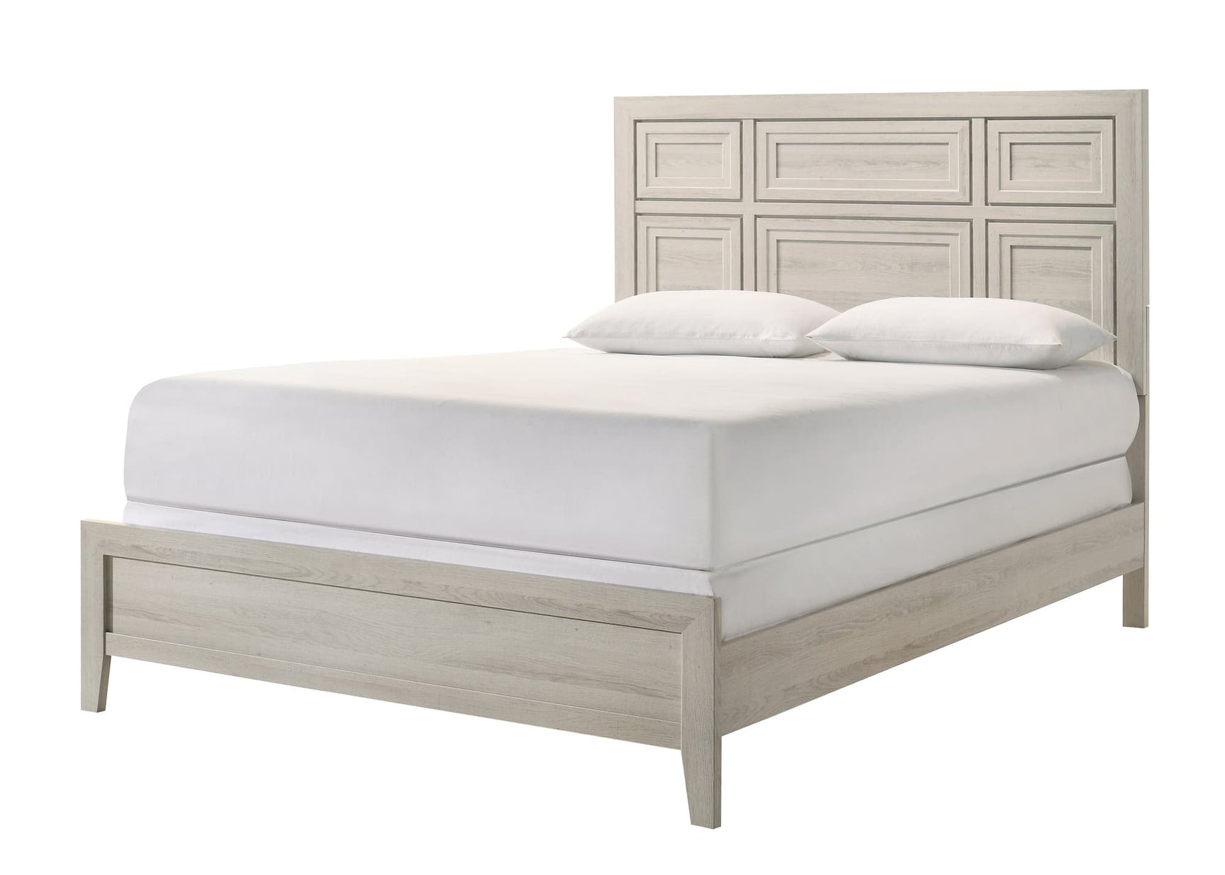 Lorraine Cream Panel King Bed front angle
