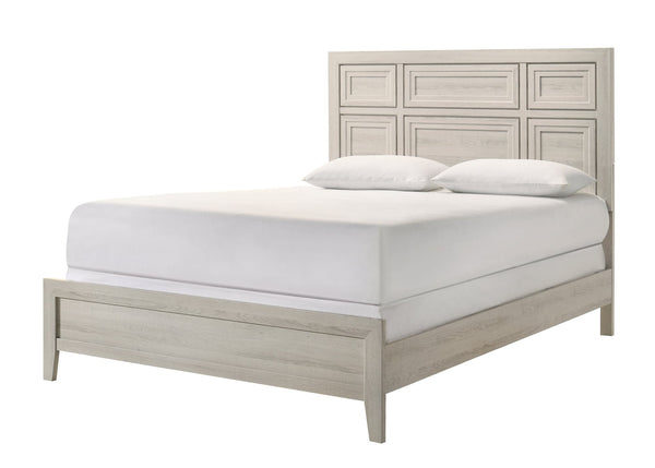 Lorraine Cream Panel King Bed front angle
