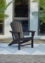 Sundown Treasure Black Adirondack Chair front angle view