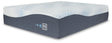 Millennium Cushion Firm Gel Memory Foam Hybrid Twin XL Mattress white angled view