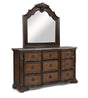 Ludwig Brown Dresser front view