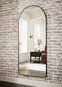 Sethall Black Floor Mirror front view
