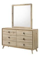 Dawson Light Brown Dresser front view