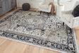 Gregmoore Multi 7'7" x 9'11" Traditional Medallion Rug flat view