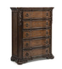 Ludwig Brown Chest front view with marble top