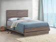 Brantford Eastern King Panel Bed front view in Barrel Oak