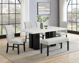 Parkside dining table rectangular light gray finish main view
