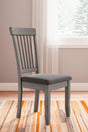 Shullden Gray Dining Chair front angle