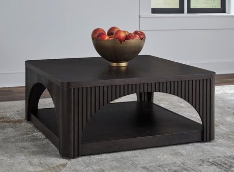 Yellink Cocktail Table black finish top view