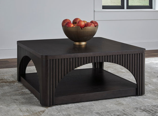Yellink Cocktail Table black finish top view