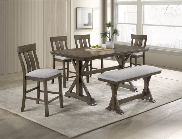 Main view of Lloyd Dark Gray Rectangular Counter Height Dining Set