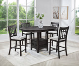 Main view of Hartwell Charcoal Black Oval Counter Height Dining Set
